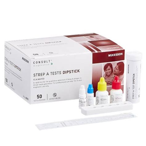 mckesson strep a test dipstick package insert|group a strep test kit.